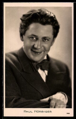 Cartolina attore paul - attore,