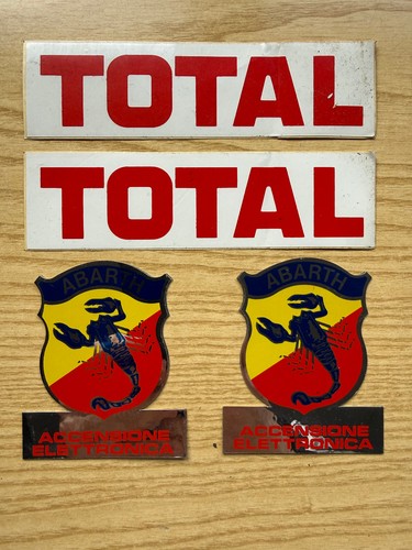 Adesivi vintage total abarth - total,