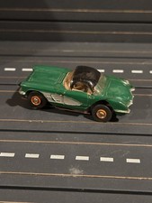 AURORA 1960 CHEVY CORVETTE HARDTOP SLOT CAR VERDE NERO 