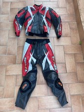 tuta da moto in pelle con