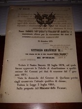 REGIO DECRETO 1870 COMUNE DI