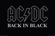 AC/DC - POSTER RETRO IN NERO -