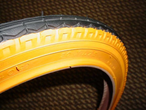 Pneumatico arancione wall bike - pneumatico,