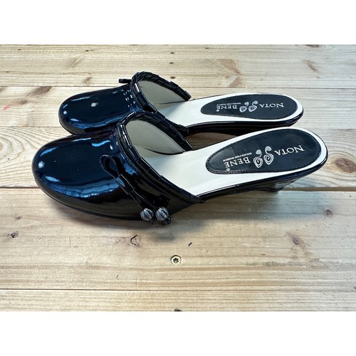Nota bene mules nero vernice - nota,