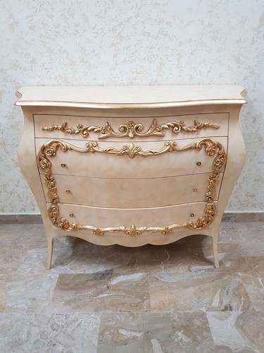Comò legno avorio foglia - comÒ,