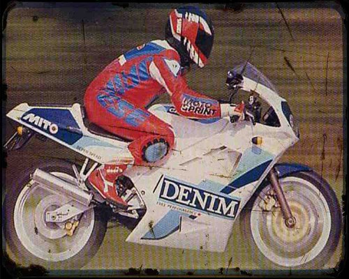 Insegna metallo cagiva - insegna,