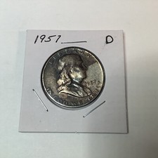 1957 D Franklin Half Dollar