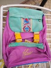 ZAINO INVICTA JOLLY TOP  FLUO FUCSIA VERDE VINTAGE ANNI 80 90