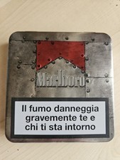 Marlboro Pacchetto Porta sigarette Scatola di latta Edizione Limitata 