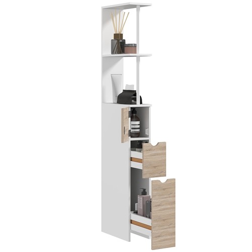 Homcom colonna bagno mobile - colonna,