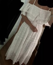 Vestito Abito Positano Pizzo Bianco