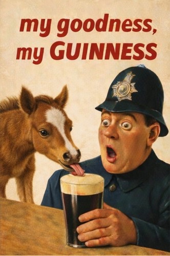 Poster pubblicitario guinness - pubblicitario,