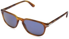 Occhiali da sole uomo Persol 0PO3019S 96/56 55mm montatura avana chiaro/lenti blu