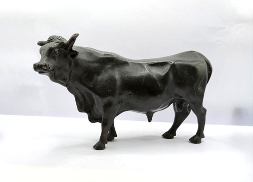 Scultura antica bronzo - antica, toro