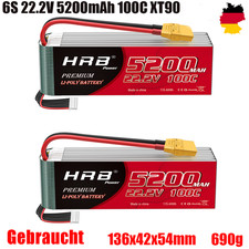 2pcs HRB 22,2V 5200mAh 6S