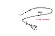 Cavo acceleratore Toyota Land Cruiser lj70 faro tondo e quadro 