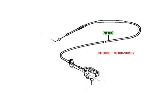 Cavo acceleratore toyota land - acceleratore,