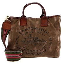 CAMPOMAGGI Shopping Bag S borsa a mano borsa Bronzo - T/Cognac + St. Nera