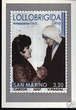 CARTOLINA-CARTOLINEA-250 EX-GINA LOLLOBRIGIDA 2