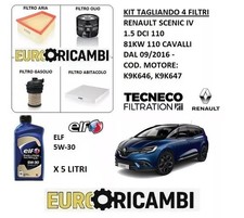 KIT TAGLIANDO 4 FILTRI OLIO