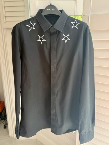 Camicia nera ricamata stella
