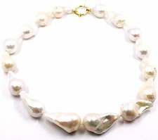 COLLANA ORO GIALLO 18K, PERLE