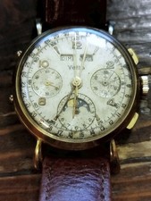 Vetta Crono con Calendario Completo/fase di Luna,  Oro 18k movimento Valjoux 72c