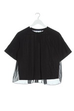 ZARA T-shirt Donna Camicia Taglia IT 40 nero stile casual