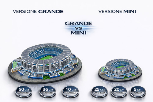 Puzzle stadio napoli - puzzle, 3d