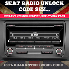 ✅ CODICE PIN CHIAVE RADIO SEDILE LEON IBIZA ALANA RCD RNS NAVIGAZIONE ALTEA...