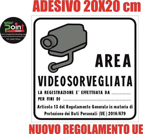 Adesivo cartello targa - n°,