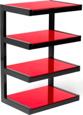 Norstone Mobile TV Hi-fi Peso Max 40 Kg Pollici Max 32" Nero / Rosso Esse Hifi