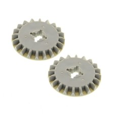 2x Lego Technic ingranaggio 20Z pignone vecchio-chiaro grigio 8466 10129 4206307 32198