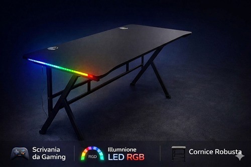 Scrivania gaming con - scrivania,