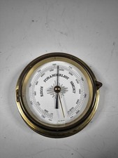 Barometro In Ottone Vintage -