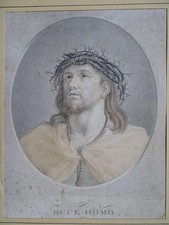 Ecce homo incisione - incisione, colorata