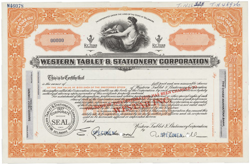Western tablet stationery - &,