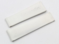 cinturino Rolex Geneva bianco cuoio gommato sportivo misura 20mm semi imbottito