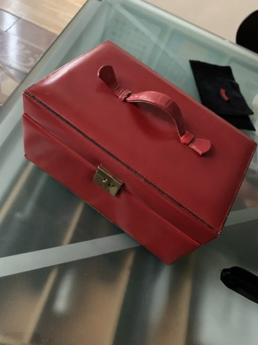 Portagioie pelle rossa - pelle,