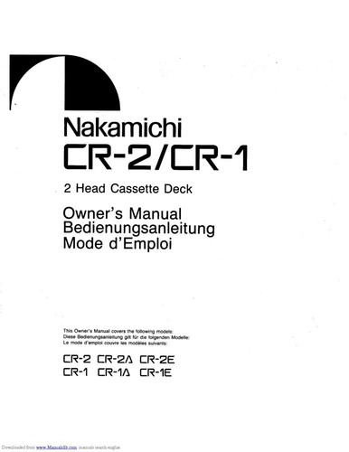 Nakamichi 2 cassette - nakamichi,