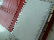 raccoglitore buffetti documenti - filatelia - ricevute ad anelli con tasche