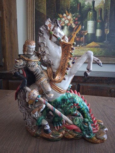 Scultura san giorgio - scultura,
