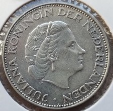 OLANDA - 2 1/2 Gulden 1966
