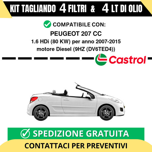 Tagliando per peugeot 207 - tagliando,