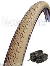 N°2 Copertone 700 x 28 C (28 - 622) CREMA Bici Fixed - Scatto Fisso + N°2 Camera