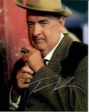 Foto firmata 8x10 Tom Hanks Elvis attore cinematografico regista di Hollywood COA TTM