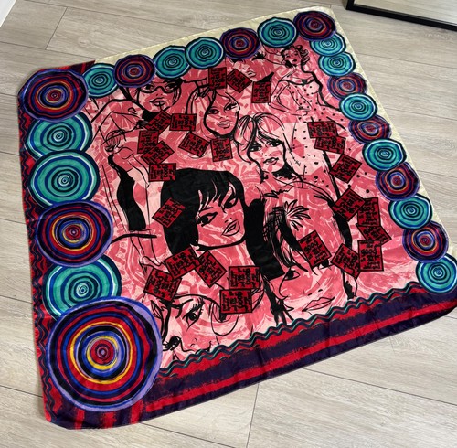Desigual sciarpa quadrata rosa - desigual,