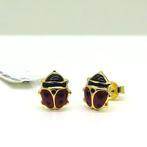 Orecchini coccinella oro - orecchini,