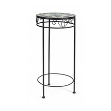 Tavolino porta vaso - vaso, rotondo
