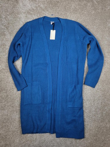 Cardigan capsule blu costine - blu, a